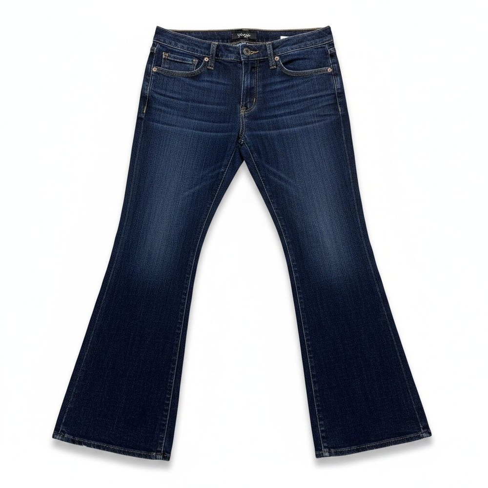 Lucky Brand 8/29 Womens Dark Wash Blue‎ Flare Leg Jeans Vintage Boho Casual